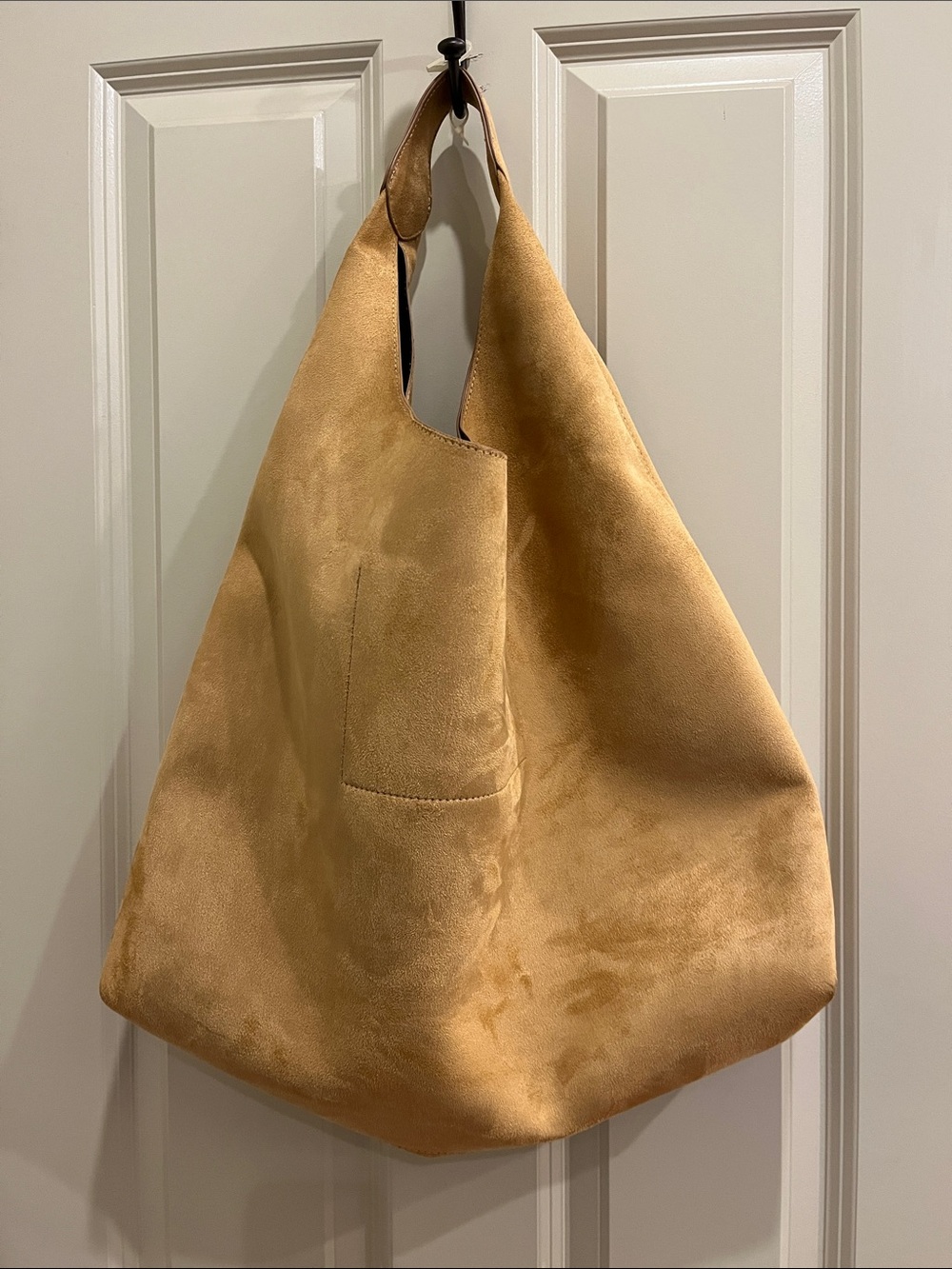 Old Navy tan suede slouchy shoulder bag